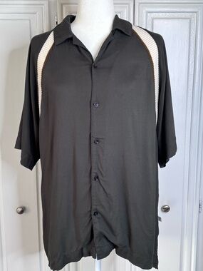 Standard Cloth Men’s Button Down Bowling Shirt Small